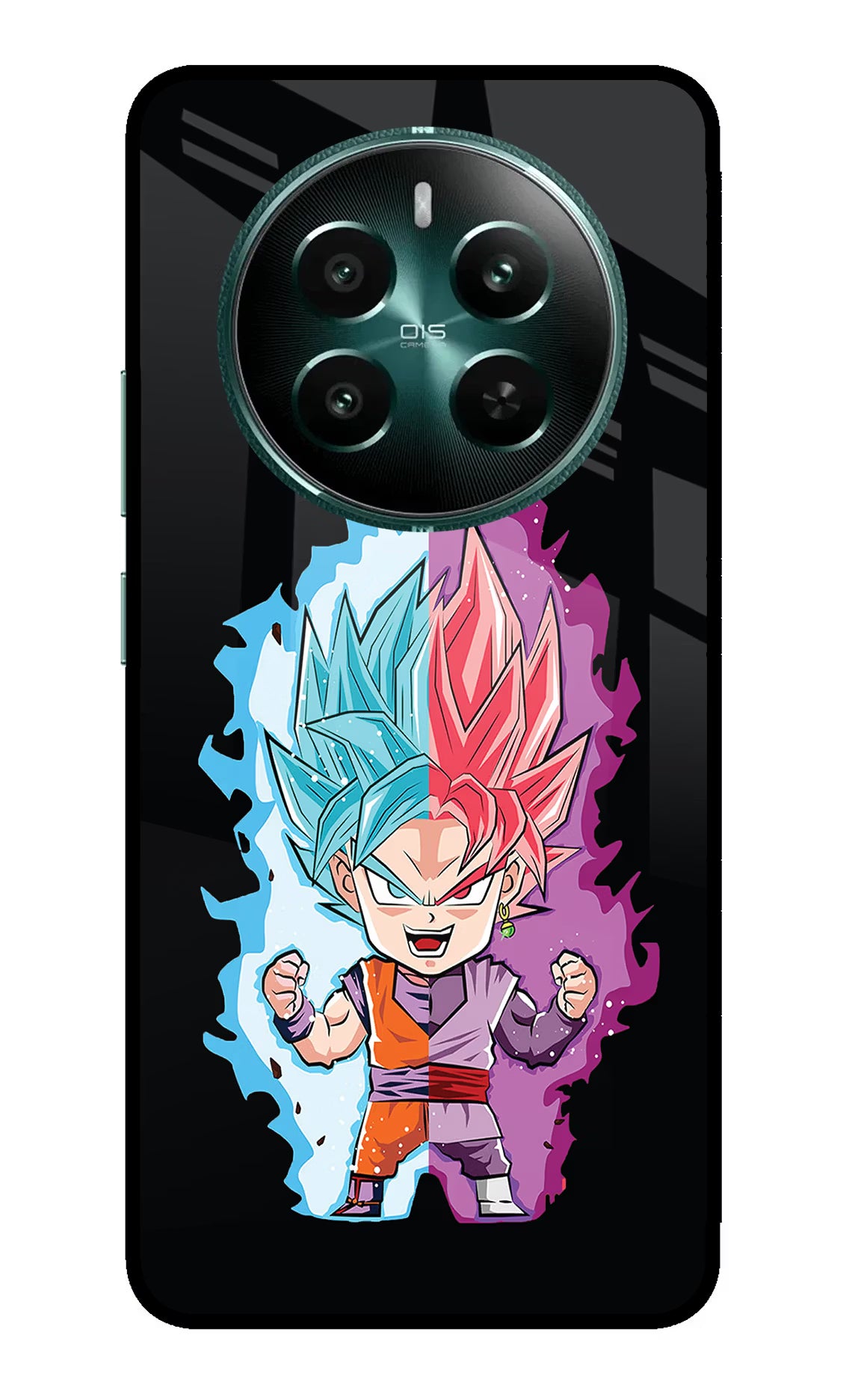 Chota Goku Realme 12+ 5G Glass Case Back Cover by Casekaro