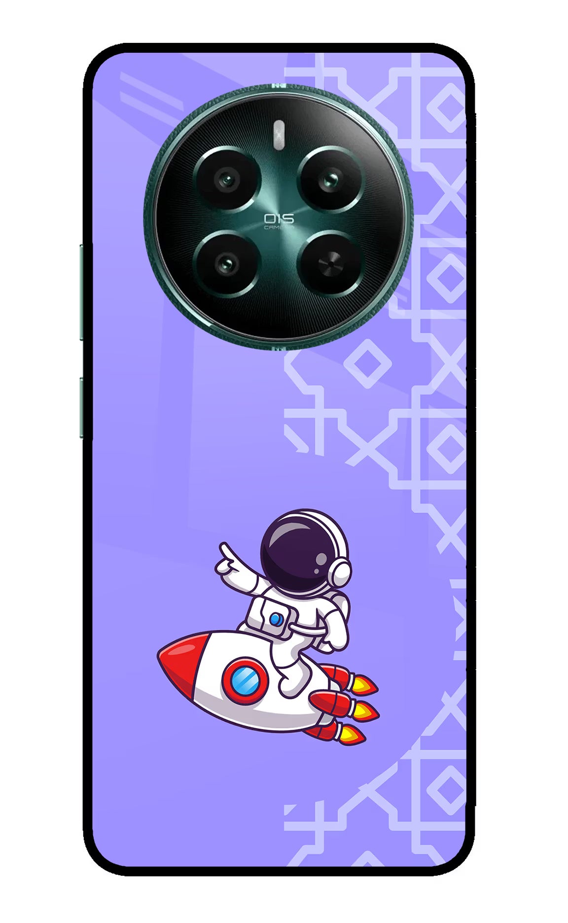 Cute Astronaut Realme 12+ 5G Glass Case