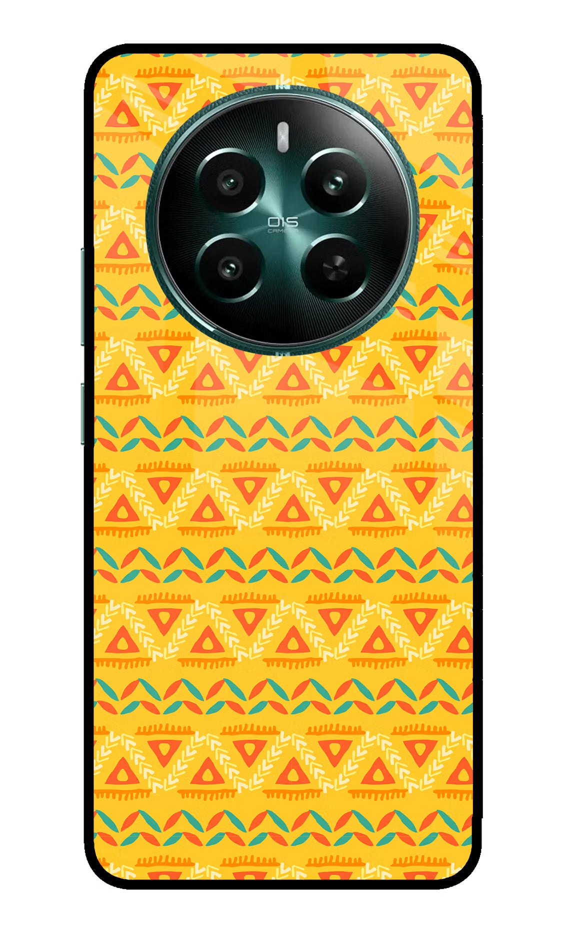 Tribal Pattern Realme 12+ 5G Glass Case Back Cover by Casekaro