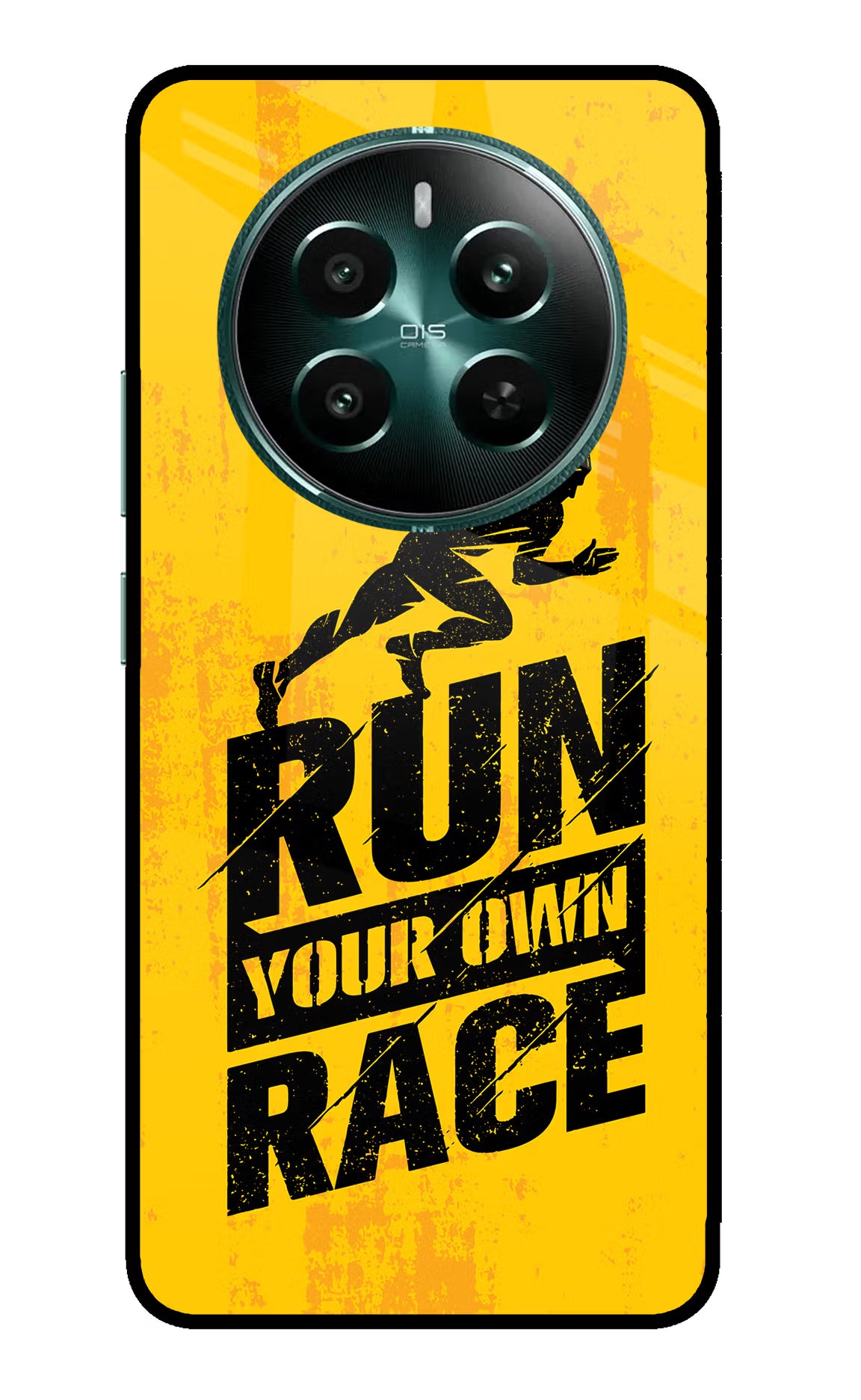 Run Your Own Race Realme 12+ 5G Glass Case Back Cover by Casekaro