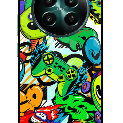 Game Doodle Realme 12+ 5G Glass Case