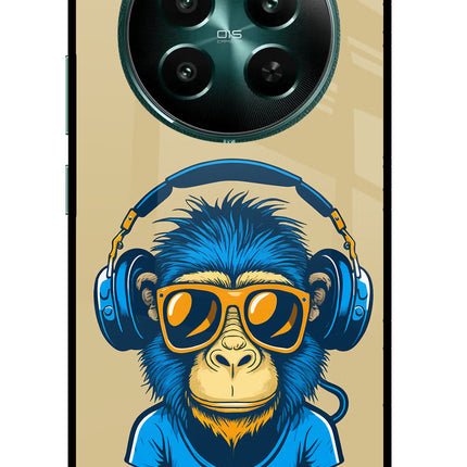 Monkey Headphone Realme 12+ 5G Glass Case