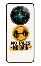 No Pain No Gain Realme 12+ 5G Glass Case