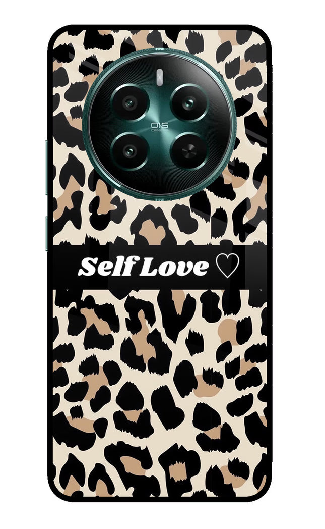 Leopard Print Self Love Realme 12+ 5G Glass Case