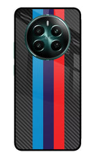 BMW Stripes Pattern Realme 12+ 5G Glass Case