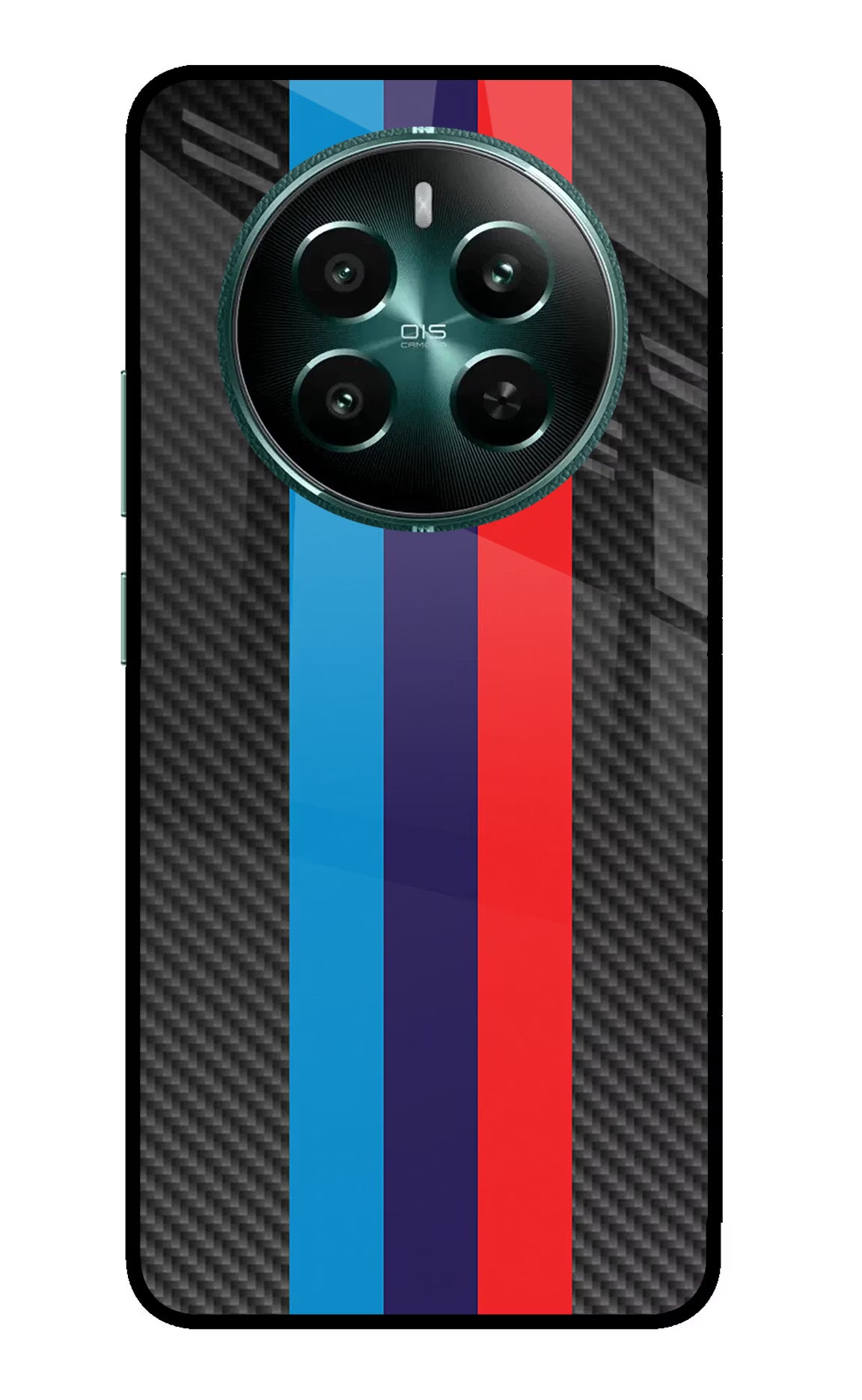 BMW Stripes Pattern Realme 12+ 5G Glass Case