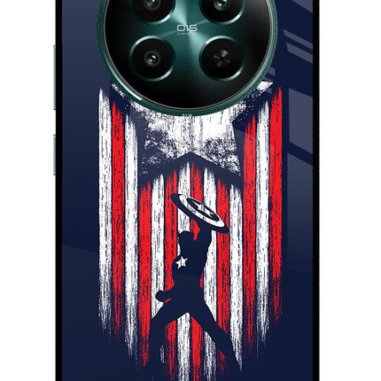 Captain America Marvel Art Realme 12+ 5G Glass Case