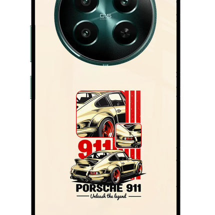 Classic Porsche 911 Realme 12+ 5G Glass Case Back Cover by Casekaro