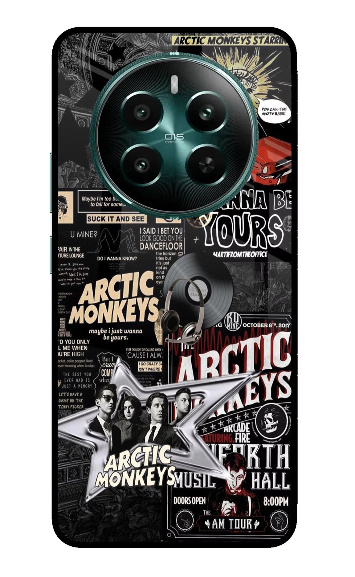 Arctic Monkeys Realme 12+ 5G Glass Case Back Cover by Casekaro