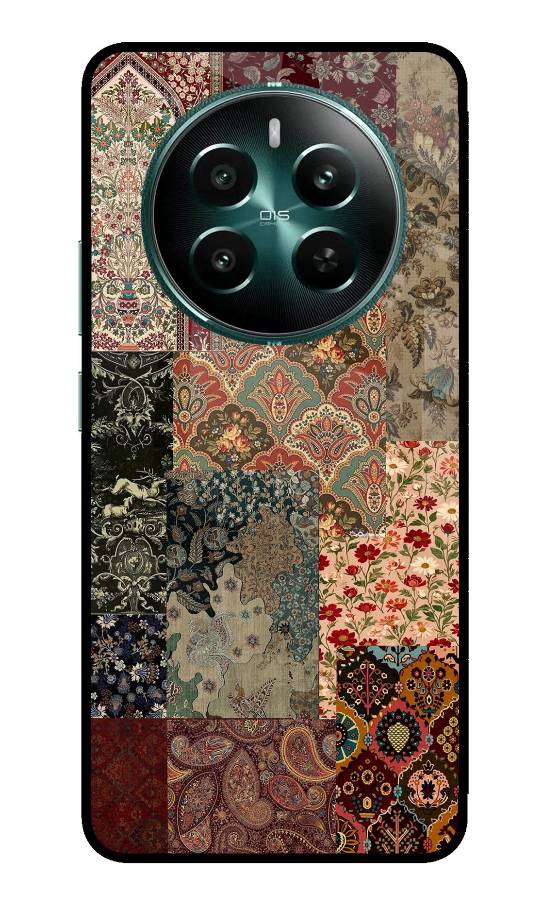 Desi Print Realme 12+ 5G Glass Case Back Cover by Casekaro