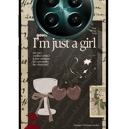 I am just a girl Realme 12+ 5G Glass Case