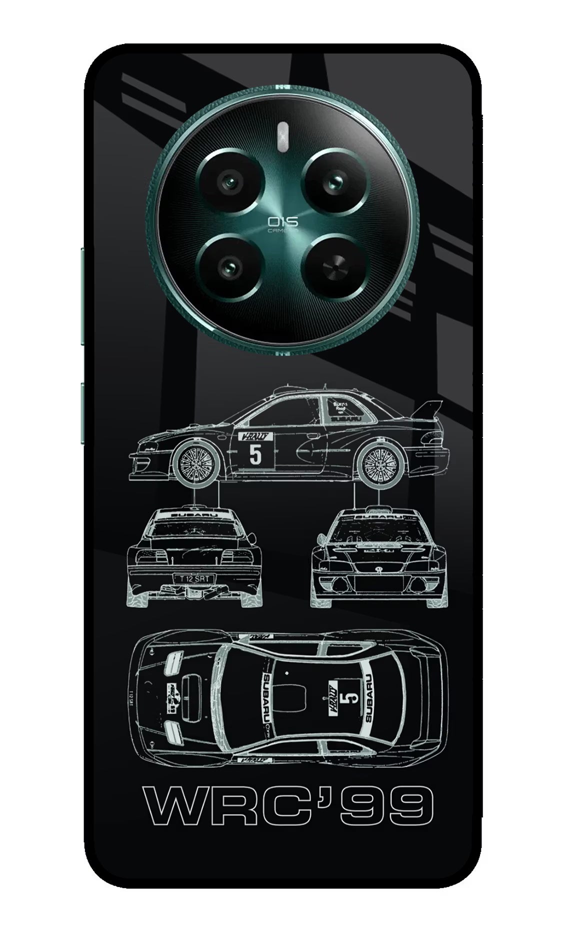 WRC'99 Realme 12+ 5G Glass Case Back Cover by Casekaro
