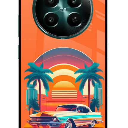 Palm Drive 80s Realme 12+ 5G Glass Case