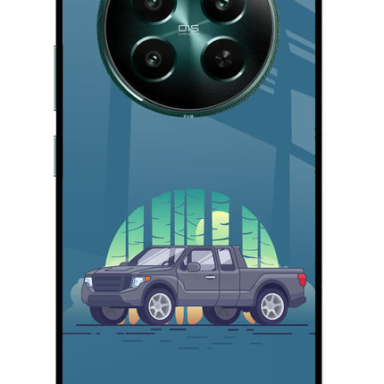 Retro Garage Vibe Realme 12+ 5G Glass Case