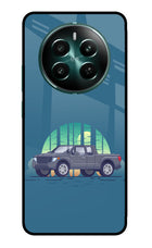 Retro Garage Vibe Realme 12+ 5G Glass Case