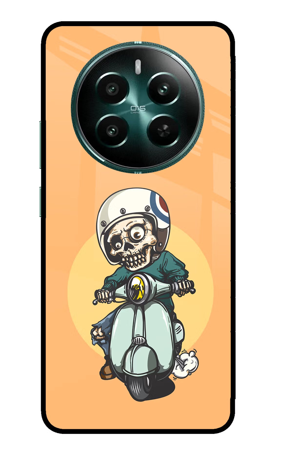 Undead Biker Realme 12+ 5G Glass Case Back Cover by Casekaro