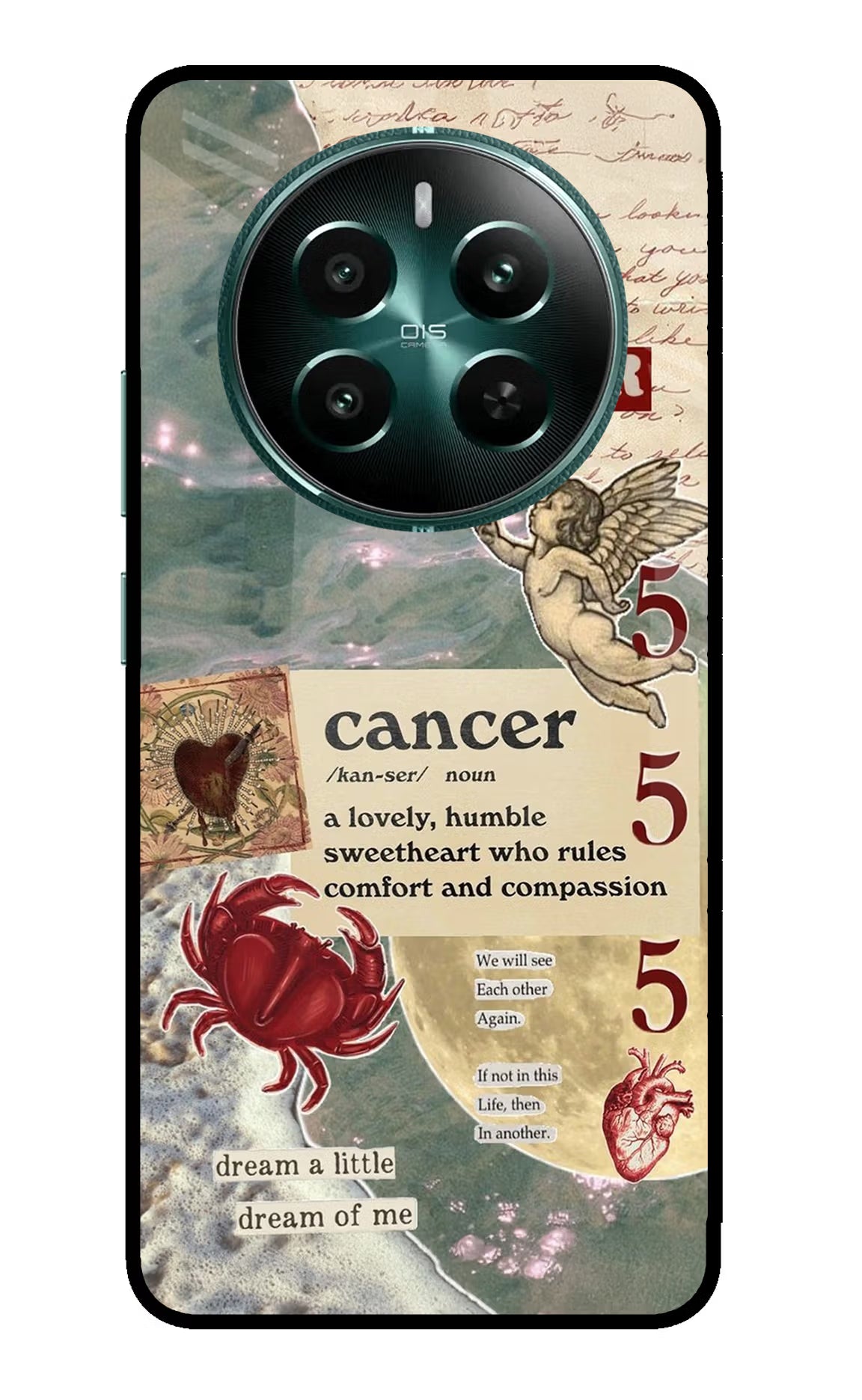Cancer Zodiac Realme 12+ 5G Glass Case Back Cover by Casekaro
