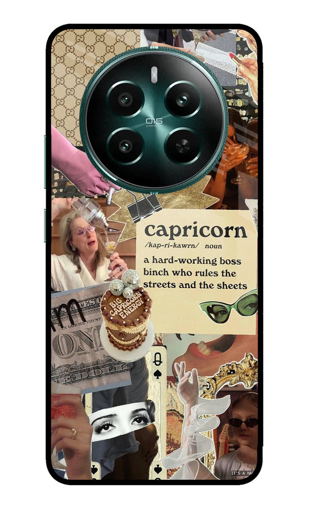 Capricorn Zodiac Realme 12+ 5G Glass Case