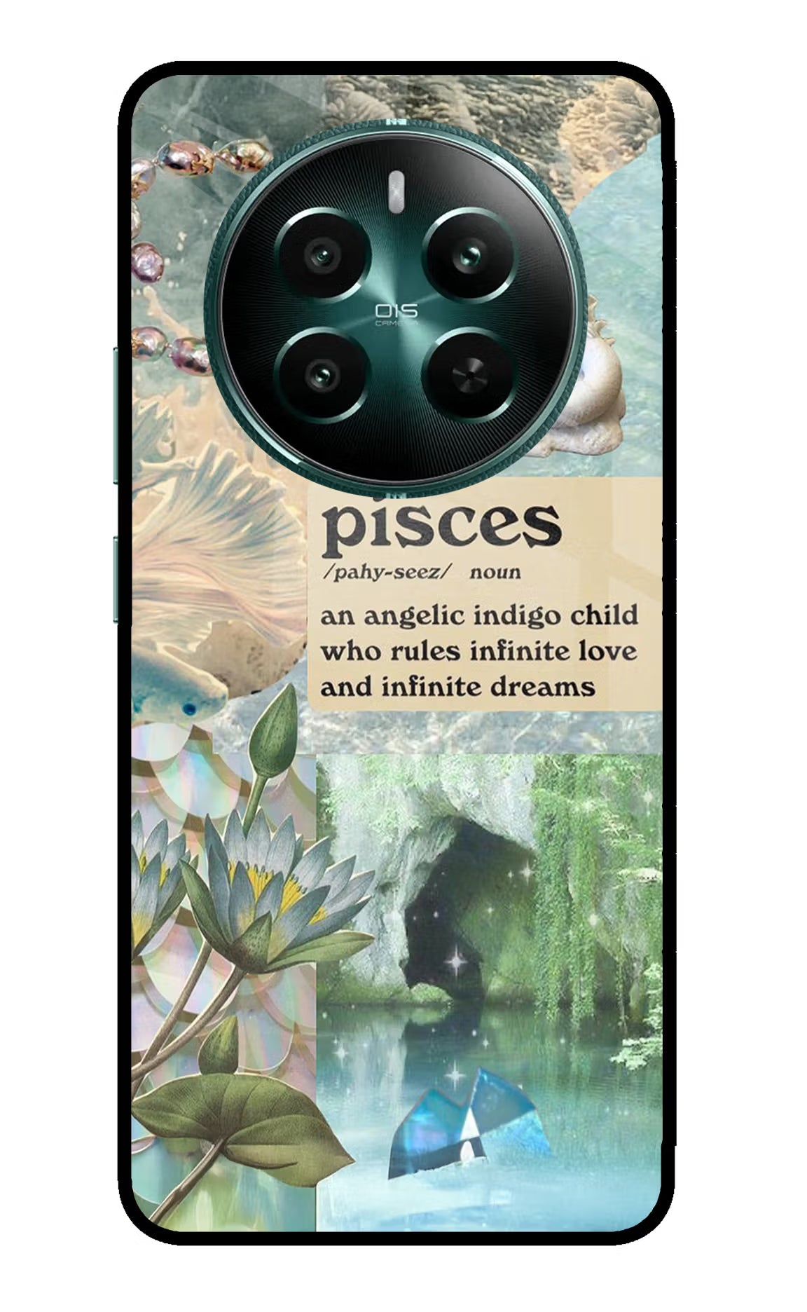 Pisces Zodiac Realme 12+ 5G Glass Case Back Cover by Casekaro