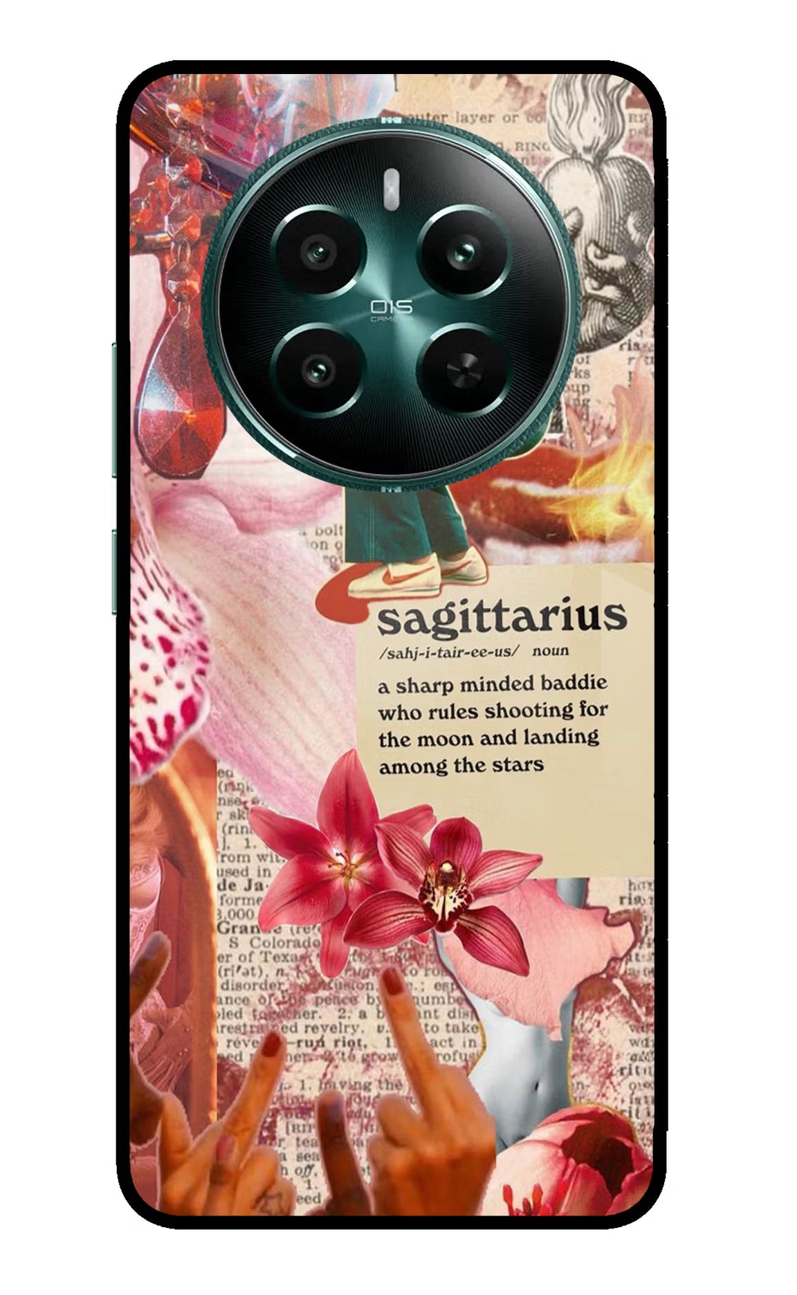 Sagittarius Zodiac Realme 12+ 5G Glass Case Back Cover by Casekaro