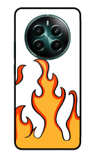 Fired Up – White Realme 12+ 5G Glass Case