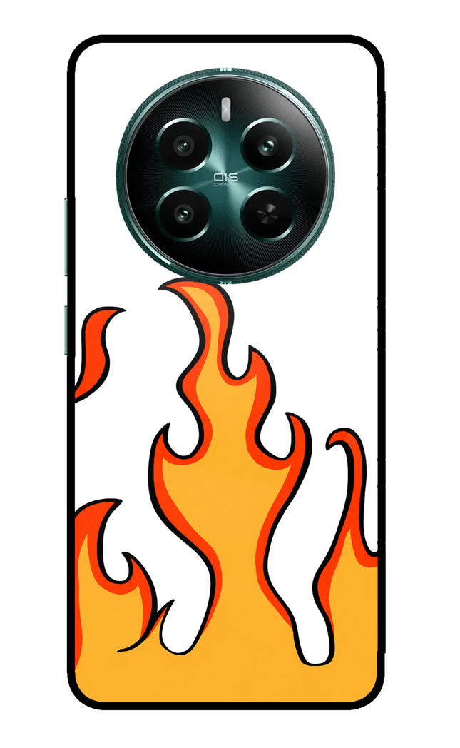 Fired Up – White Realme 12+ 5G Glass Case