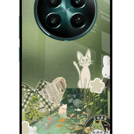 Aesthetic anime Realme 12+ 5G Glass Case