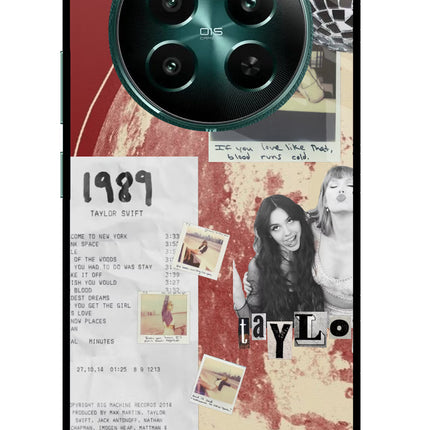 Taylor Swift Realme 12+ 5G Glass Case