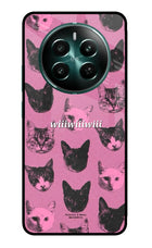 Pink Cats Realme 12+ 5G Glass Case