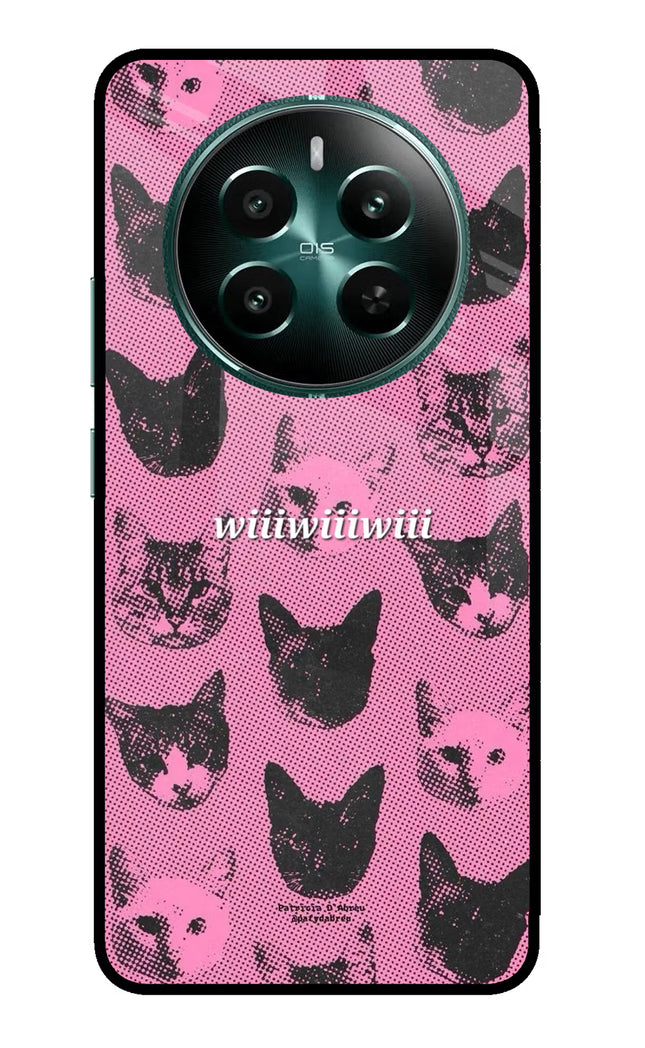 Pink Cats Realme 12+ 5G Glass Case