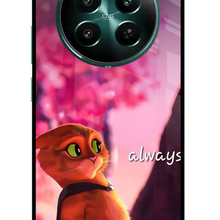 Always Cat Realme 12+ 5G Glass Case