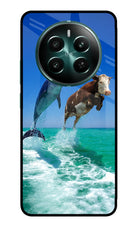 Dolphin vs Cow Realme 12+ 5G Glass Case