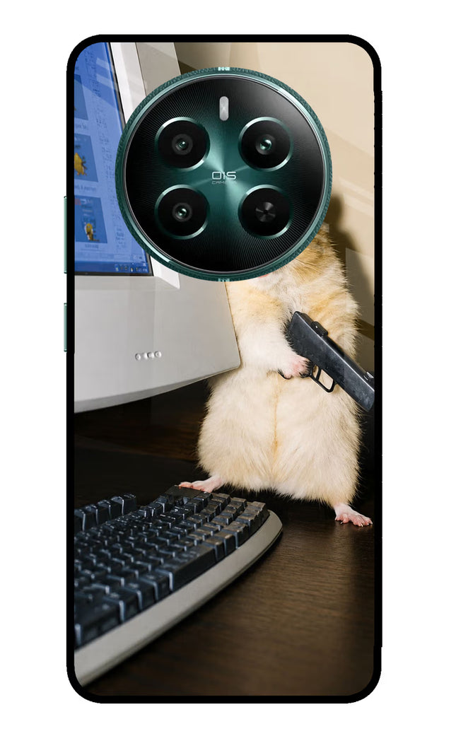 Hacker Hamster Realme 12+ 5G Glass Case