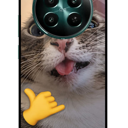 Silly Cat Call Realme 12+ 5G Glass Case