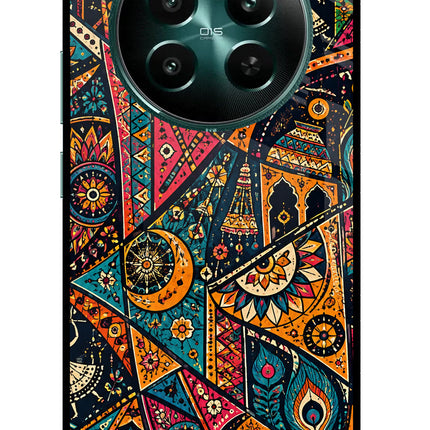 Folk Print Realme 12+ 5G Glass Case