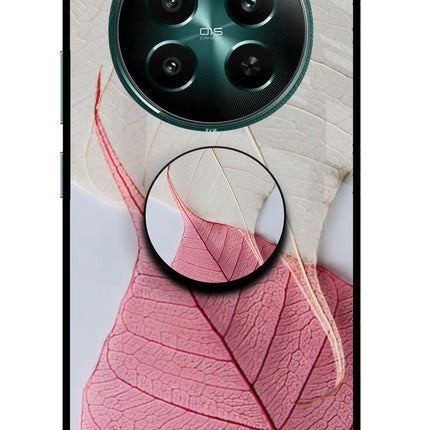 White Pink Leaf Realme 12+ 5G Pop Case by Casekaro