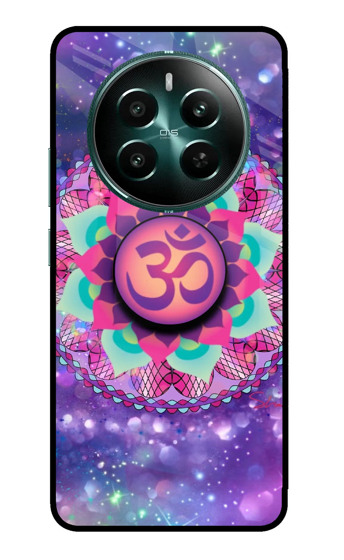 Om Purple Realme 12+ 5G Pop Case by Casekaro
