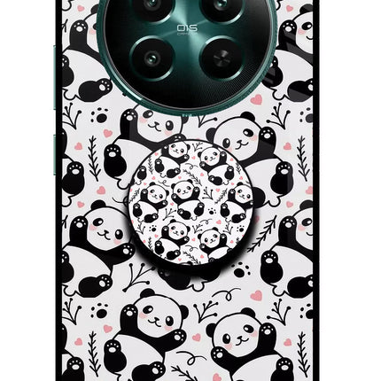 Cute Panda Realme 12+ 5G Pop Case by Casekaro