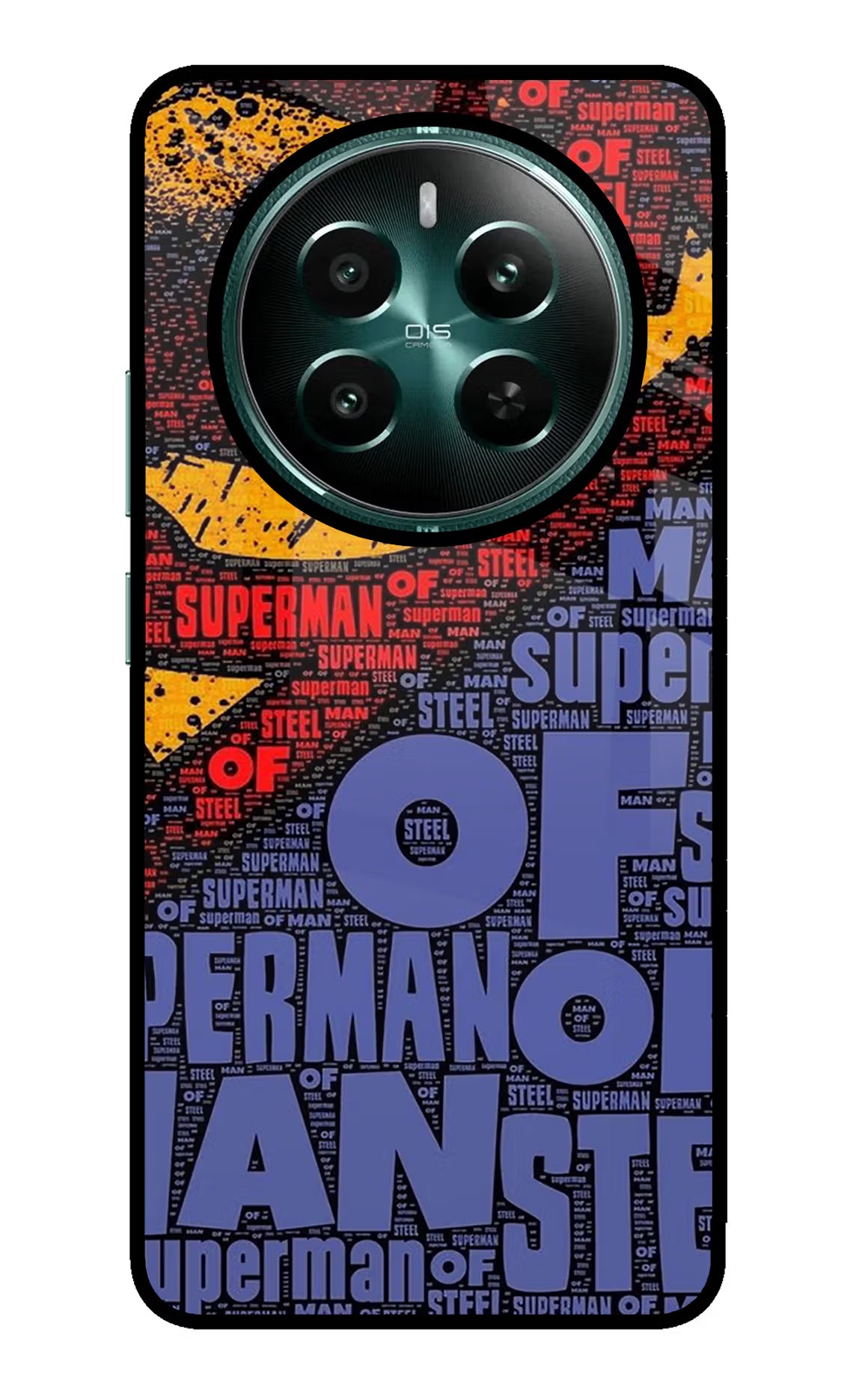 Superman Realme P1 5G Glass Case Back Cover by Casekaro