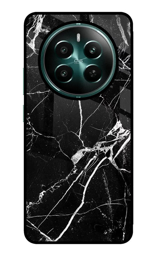 Black Marble Pattern Realme P1 5G Glass Case