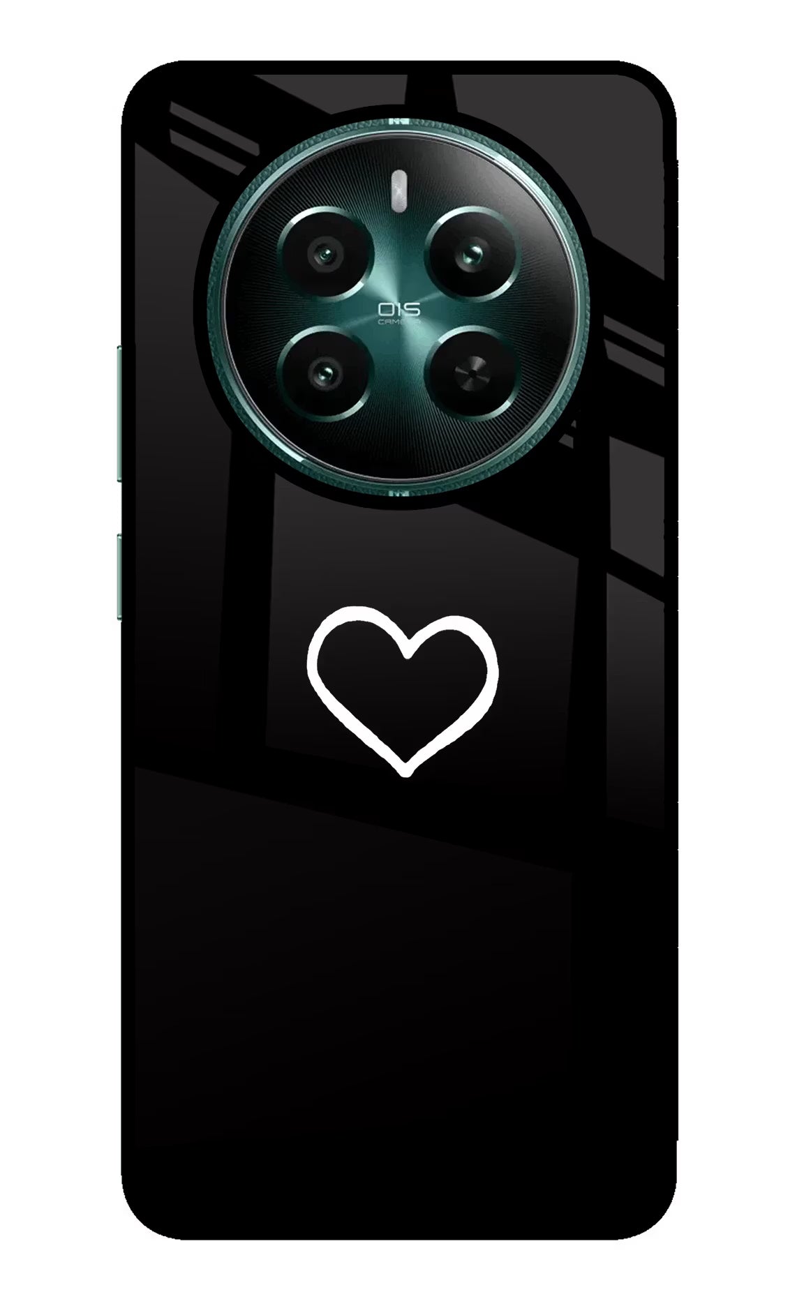 Heart Realme P1 5G Glass Case Back Cover by Casekaro