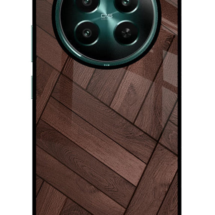 Wooden Texture Design Realme P1 5G Glass Case