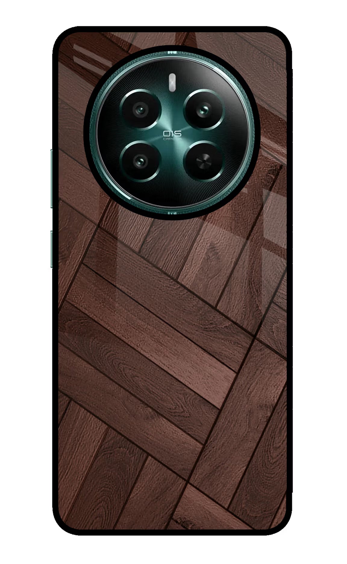 Wooden Texture Design Realme P1 5G Glass Case Back Cover by Casekaro