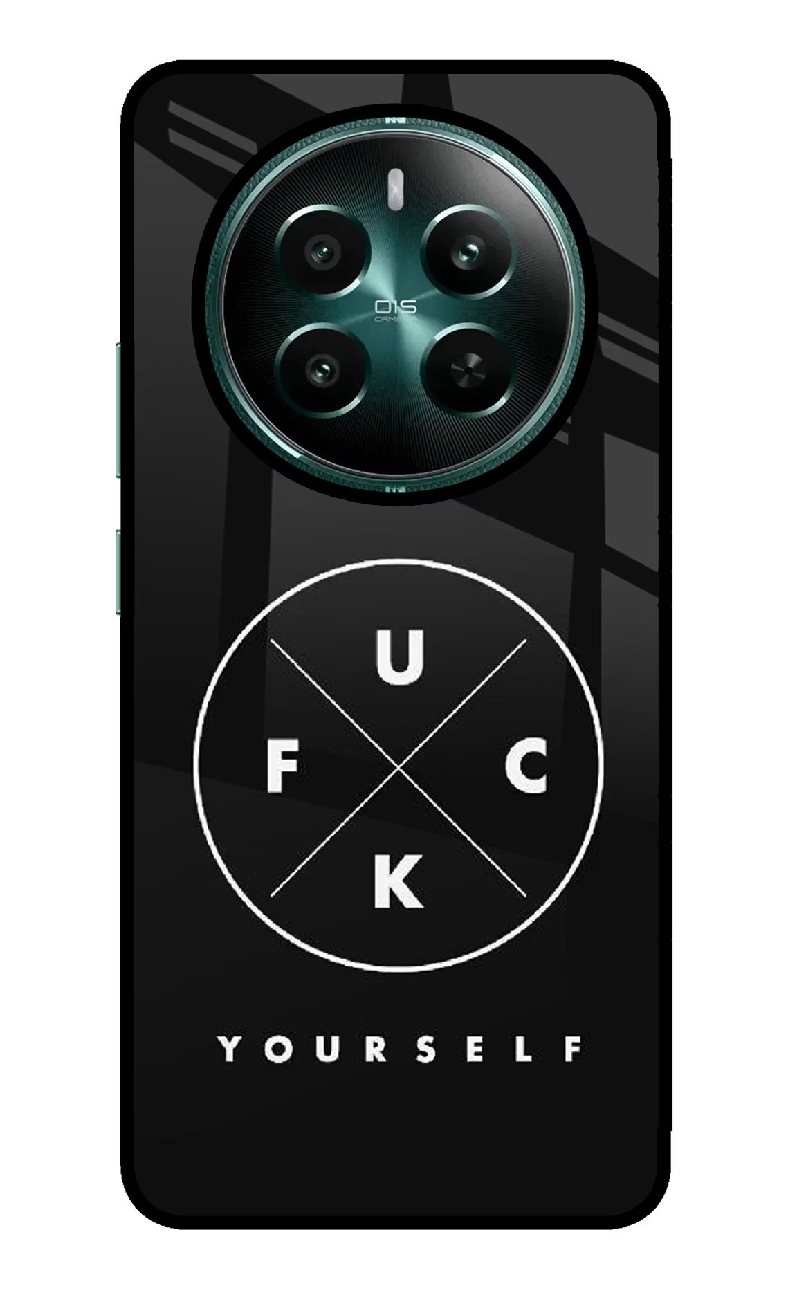 Go Fuck Yourself Realme P1 5G Glass Case Back Cover by Casekaro
