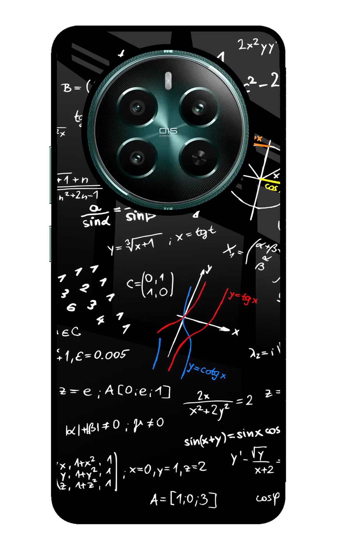 Mathematics Formula Realme P1 5G Glass Case Back Cover by Casekaro