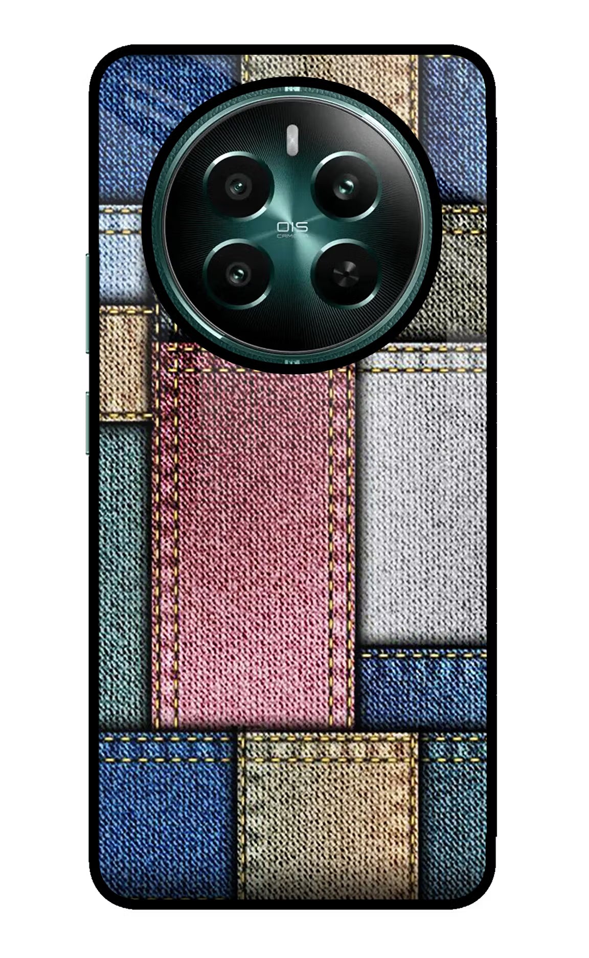 Multicolor Jeans Realme P1 5G Glass Case Back Cover by Casekaro