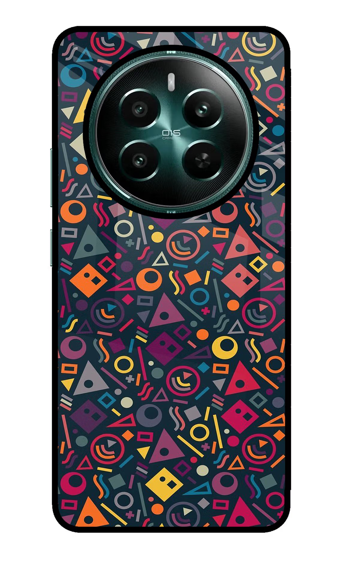 Geometric Abstract Realme P1 5G Glass Case Back Cover by Casekaro