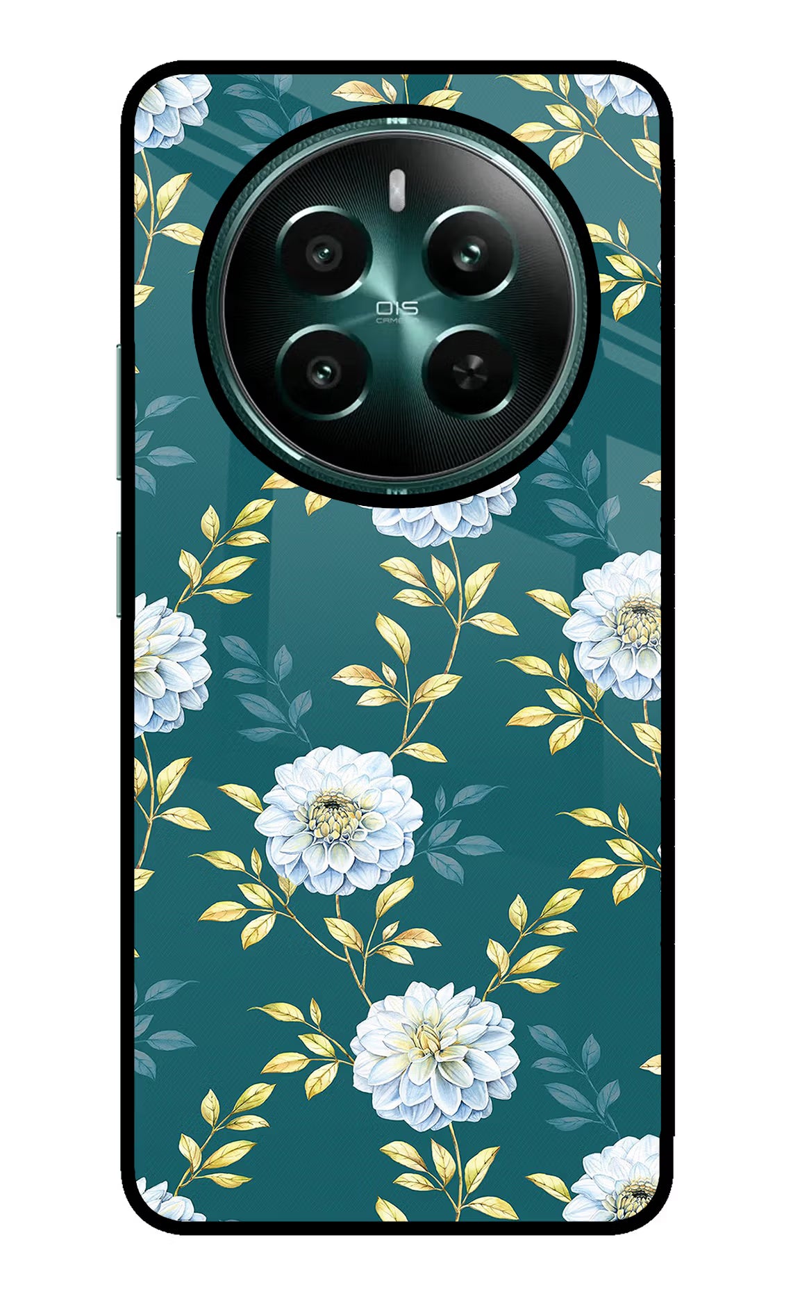 Flowers Realme P1 5G Glass Case Back Cover by Casekaro