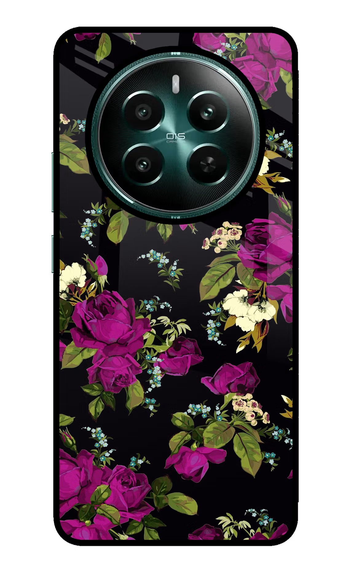 Flowers Realme P1 5G Glass Case Back Cover by Casekaro