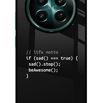Life Motto Code Realme P1 5G Glass Case